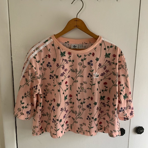 Adidas Floral Top - Picture 1 of 4